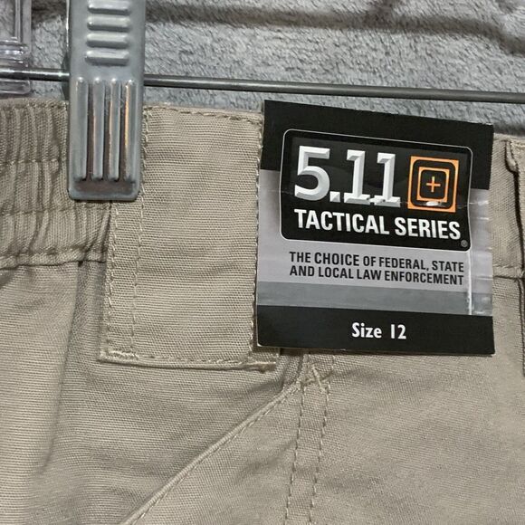 NWT 5.11 511 Tactical Series Womens Pants Sz 12 Tan Beige KHAKI Cargo Unhemmed - Picture 3 of 10